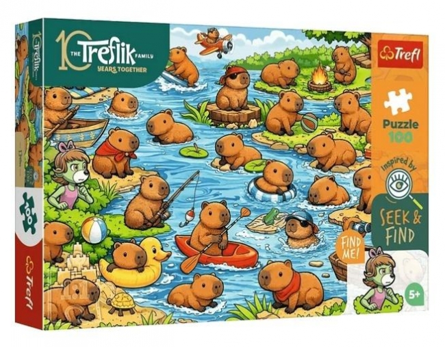 Puzzle 100 Trefliki - Kapibary TREFL