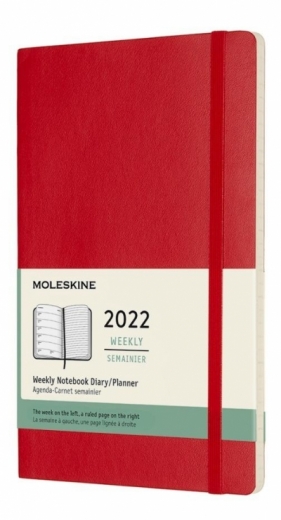 Kalendarz 2022 tygodniowy 12ML scarlet red