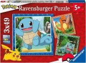 Ravensburger, Puzzle 3x49: Pokemony (05586)