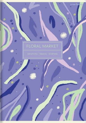 Zeszyt Top 2000 Floradelic A5/60k kratka z marginesem, 1 szt