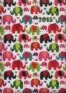 Kalendarz 2015 książkowy tygodniowy B6 Kolorowe słoniki