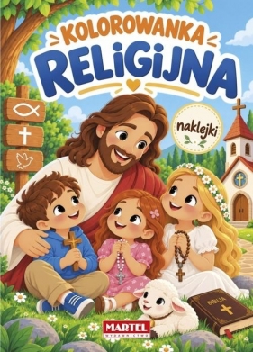 Kolorowanka Religijna z naklejkami - Katarzyna Salamon