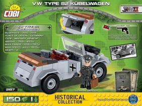 Cobi: Mała Armia WWII. VW Kübelwagen typ 82 - samochód osobowo-terenowy (2187)