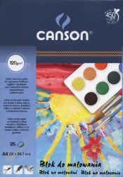 Blok do malowania A4 Canson 25 kartek Słońce