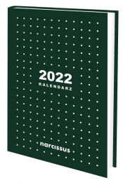 Kalendarz książkowy 2022 Narcissus A5 tygodniowy zielony