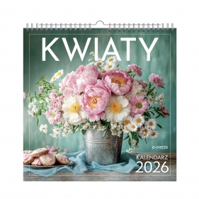 Kalendarz ścienny kwadrat - Kwiaty