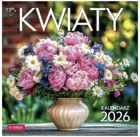 Kalendarz ścienny kwadrat - Kwiaty