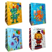 Torebka prezentowa dziecięca M brokat mix