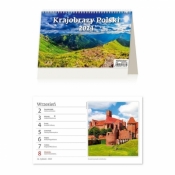 Kalendarz 2024 biurkowy Krajobrazy Polski HELMA