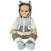 Realistyczna lalka chłopiec z ubrankami, 48 cm (128870)