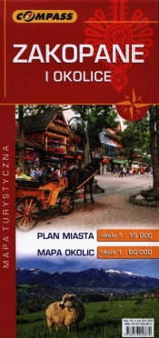 Zakopane i okolice mapa turystyczna 1:15 000