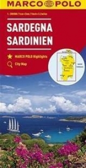 Mapa drogowa Sardynia 1:2000 000 MARCO POLO - Opracowanie zbiorowe