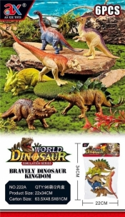 Dinozaury w worku duże 6 elementów