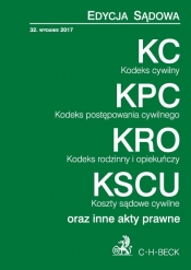Kodeks cywilny Kodeks postępowania cywilnego Kodeks rodzinny i opiekuńczy Koszty sądowe cywilne oraz inne akty prawne (Uszkodzona okładka)