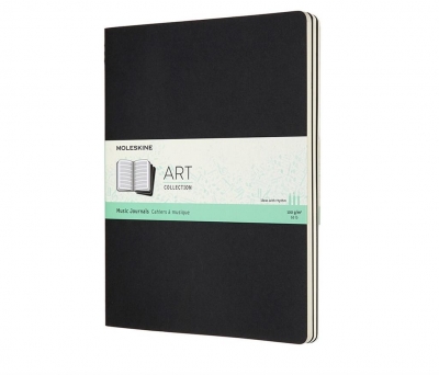 Notes linia XL Music Cahier czarny MOLESKIN