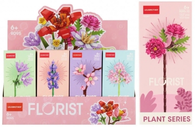 Klocki konstrukcyjne kwiaty (mix wzorów) 1 szt