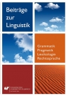 Beitrge zur Linguistik. Grammatik Pragmatik... Jan Iluk