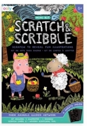 Zdrapywanki Mini Scratch & Scribble Zwierzęta