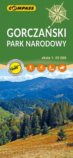 Gorczański Park Narodowy mapa turystyczna 1:25 000