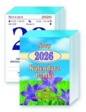 Nowy Kalendarz Polski 2026 mały zdzierak jednodniowy z uchwytem do zawieszenia