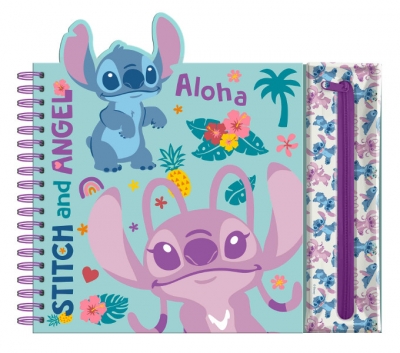 Zestaw kreatywny z piórnikiem Stitch