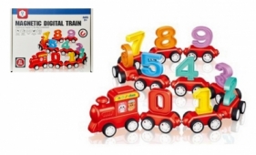 Pociąg magnetyczny z cyframi