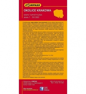 Szlaki i trasy rowerowe okolic Krakowa, 1:50 000 - mapa turystyczna (1541-2020) - Opracowanie zbiorowe