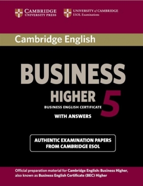 Cambridge English Business Higher 5 Student's Book with Answers