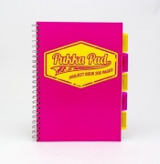 Kołozeszyt A4 Pukka Pad Project Book Neon 200 stron różowy (7080-NEO(SQ))