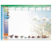 Dinozaury - podkład na biurko dla ucznia