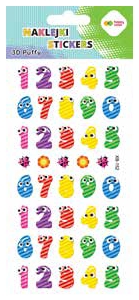 <img src='https://webimage.pl/pics/873/6/d5902979036873.png' style='height:440px' /> Naklejki 3D Puffy - Happy Numbers, 9.5 cm x 22 cm, Happy Color