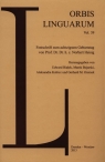 Orbis Linguarum Vol. 39 Festschrift zum achtzigsten Geburtstag von Prof.