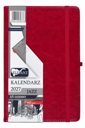 Kalendarz 2027 A5 dzienny Jazz - różowy