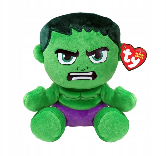 Beanie Babies - Marvel - Hulk, 15cm