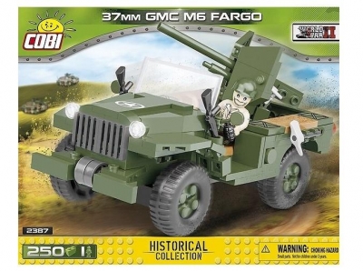 Cobi: Mała Armia WWII. 37 mm GMC M6 Fargo - kołowy niszczyciel czołgów (2387)