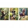  Herlitz, zeszyt A4, 32 kartki w 3-linię - Animals, 1 szt