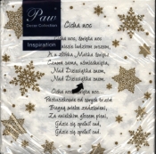 Serwetki Inspiration Winter Flakes /teksty kolęd/