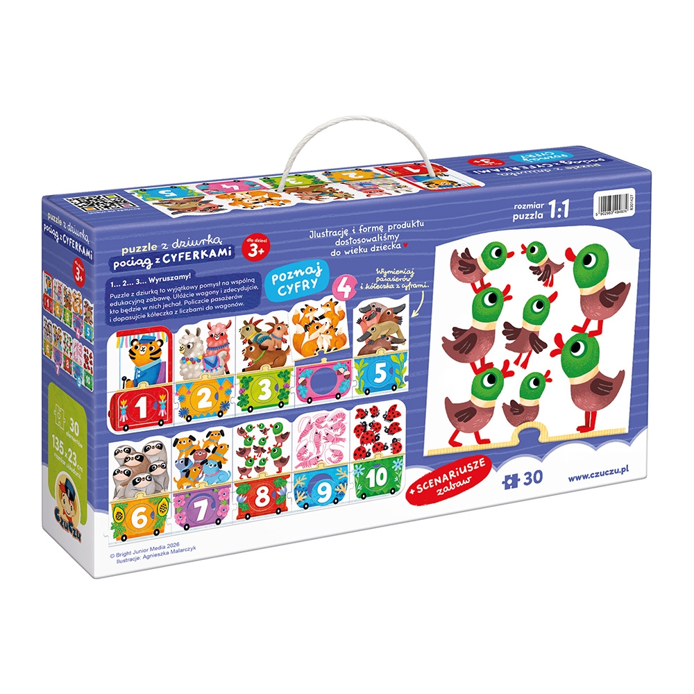 CzuCzu, Puzzle z dziurką - Pociąg z cyferkami