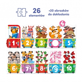 CzuCzu, Puzzle z dziurką - Pociąg z cyferkami