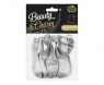 Balon gumowy Godan Beauty&Charm metalik srebrny 10 sztuk metalizowany srebrny 12cal (CB-1MSR)