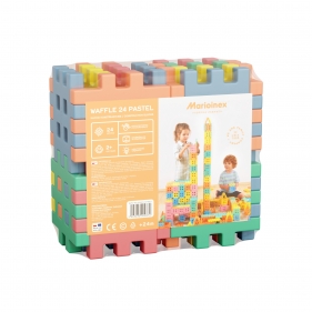Waffle Kostka Pastel, 24 el.