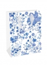 Torebka prezentowa Blue Flowers - niebieskie...