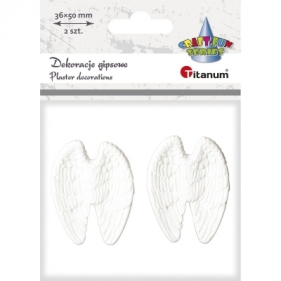 Dekoracje gipsowe - Skrzydła anielskie, białe (441429)