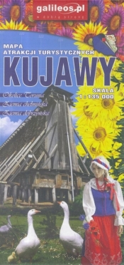 Kujawy - mapa atrakcji turystycznych, 1:135 000