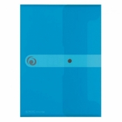 Teczka A5 z gumką Easy Orga - niebieska transparentna (11207073)