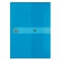 Teczka A5 z gumką Easy Orga - niebieska transparentna (11207073)