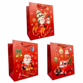 Torebka prezentowa M Boże Narodzenie szerokie dno