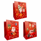 Torebka prezentowa M Boże Narodzenie szerokie dno