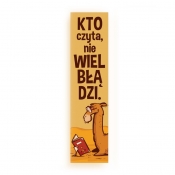 Zakładka kartonowa – Kto czyta, nie wielbłądzi