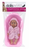 Lalka bobas Bathtime Ellie do kąpieli 17 cm różowa